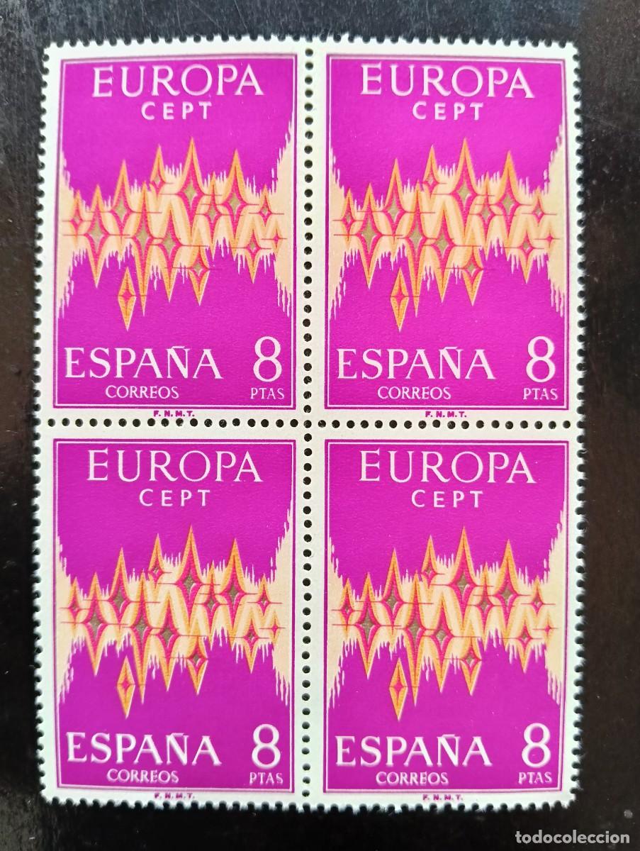 Sellos: Espa&ntilde;a 1972 - Edifil 2091 - Europa CEPT. - Bloque de 4
