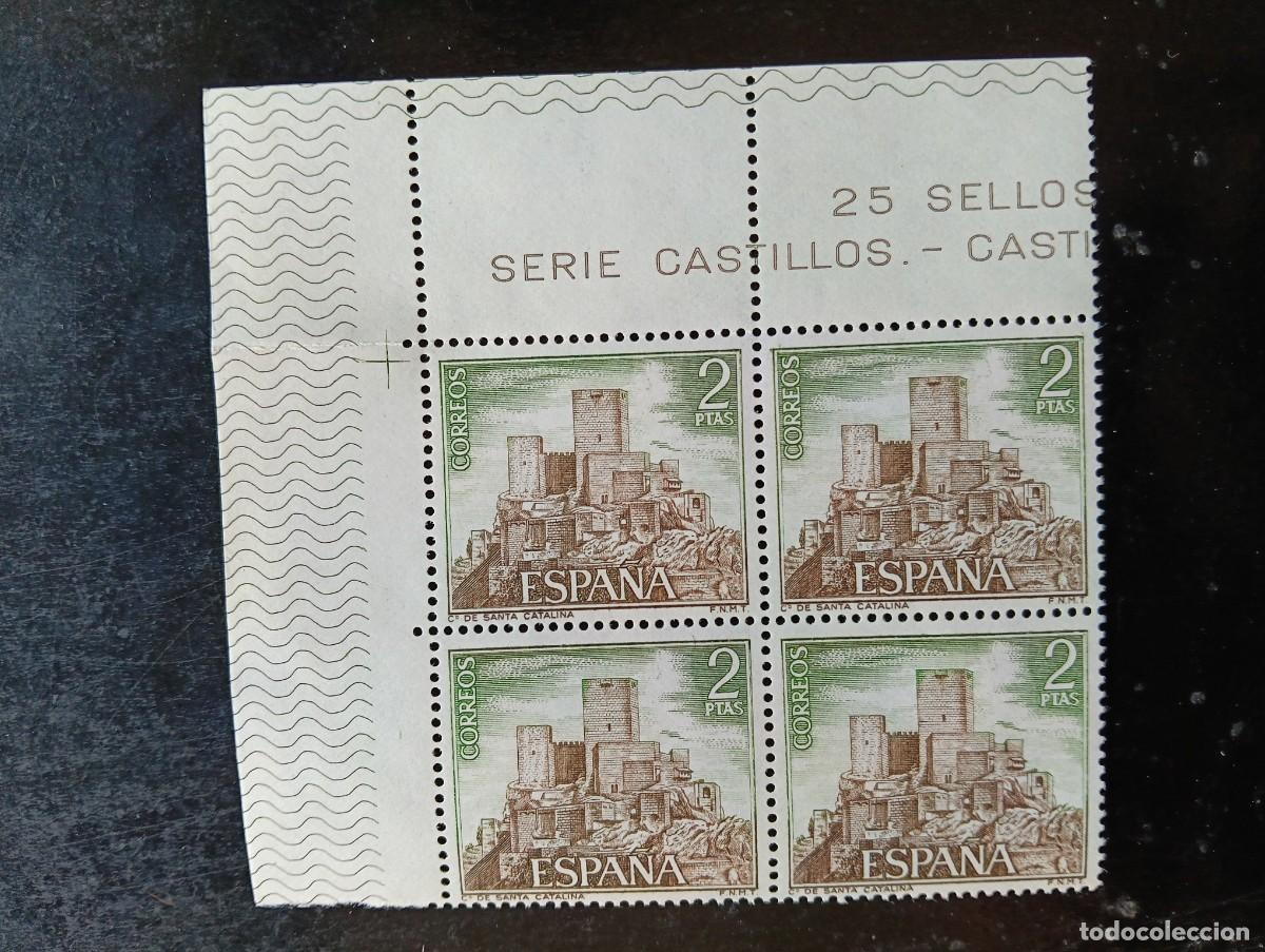 Sellos: Espa&ntilde;a 1972 - Castillos Espa&ntilde;oles - bloque de 4 - Edifil 2094