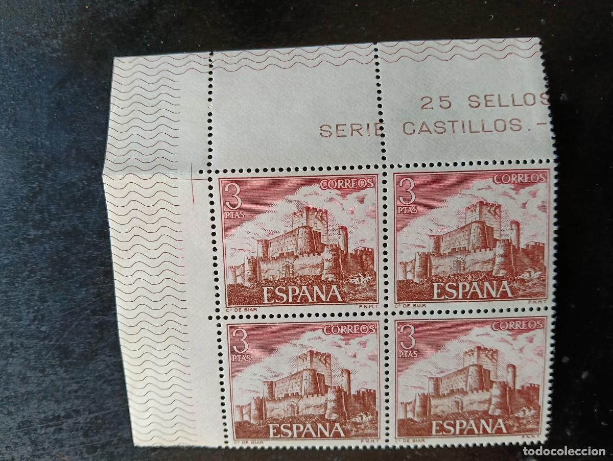 Sellos: Espa&ntilde;a 1972 - Castillos Espa&ntilde;oles - bloque de 4 - Edifil 2095