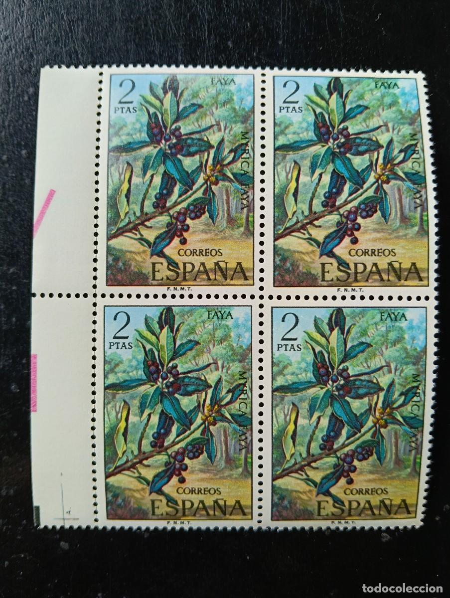 Sellos: ESPA&Ntilde;A 1973 - EDIFIL 2121 - Flora - BLOQUE de 4 - Foto 1