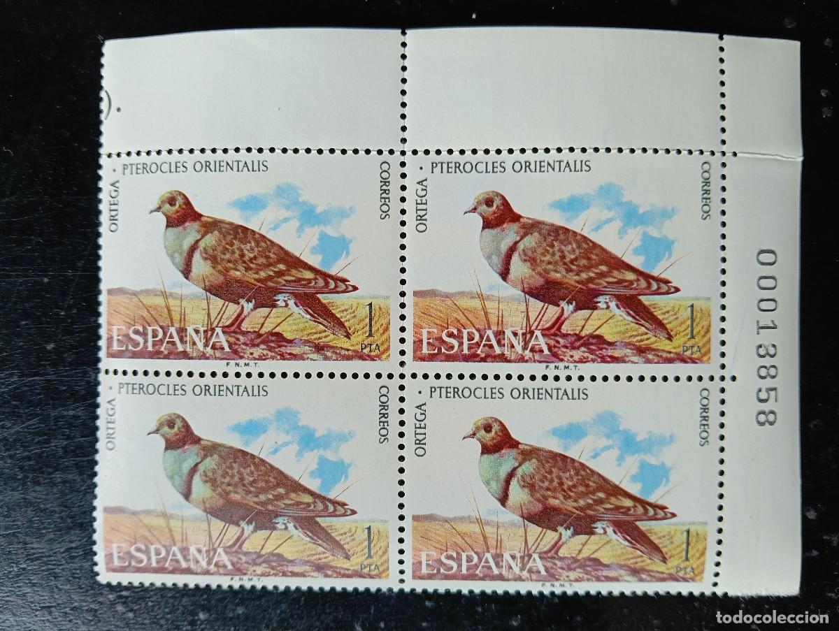 Sellos: espa&ntilde;a 1973 - Edifil 2134 - Fauna Hispanica, ortega - bloque de 4