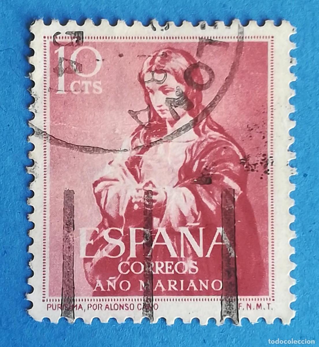 Sellos: A&ntilde;o Mariano. Pur&iacute;sima (Alonso Cano). Edifil 2092. Usado.