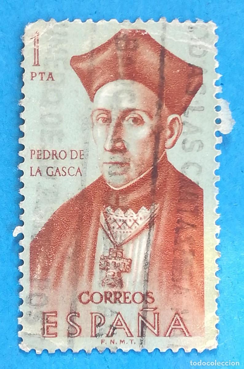 Sellos: Pedro de la Gasca. Edifil 1457. Usado. - Foto 1