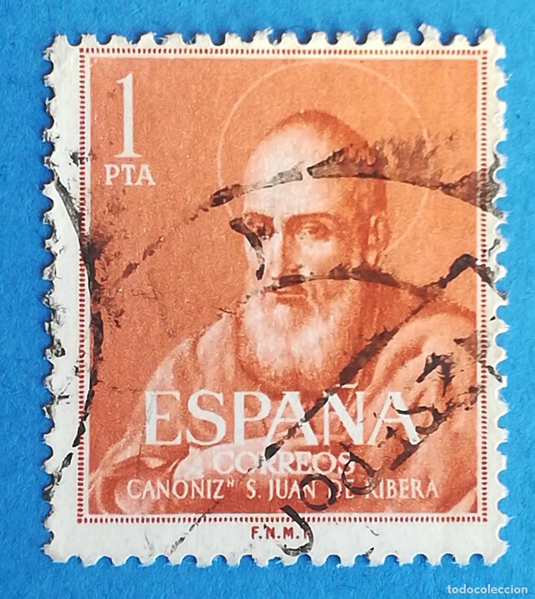 Sellos: Canonizaci&oacute;n de San Juan de Ribera. Edifil 1292. Usado.