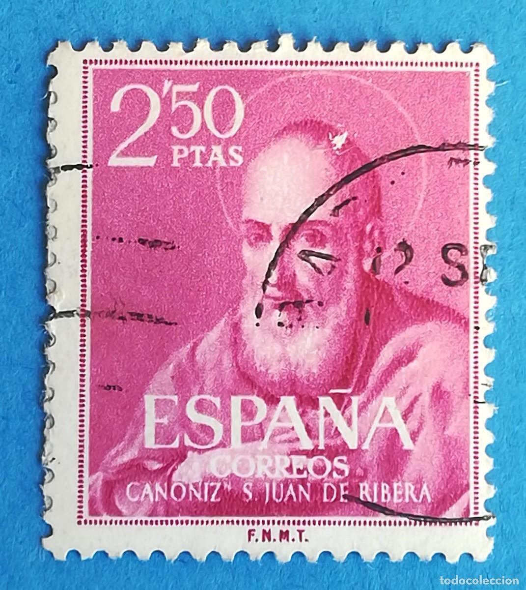 Sellos: Canonizaci&oacute;n de San Juan de Ribera. 2,50 Ptas. Edifil 1292. Usado.