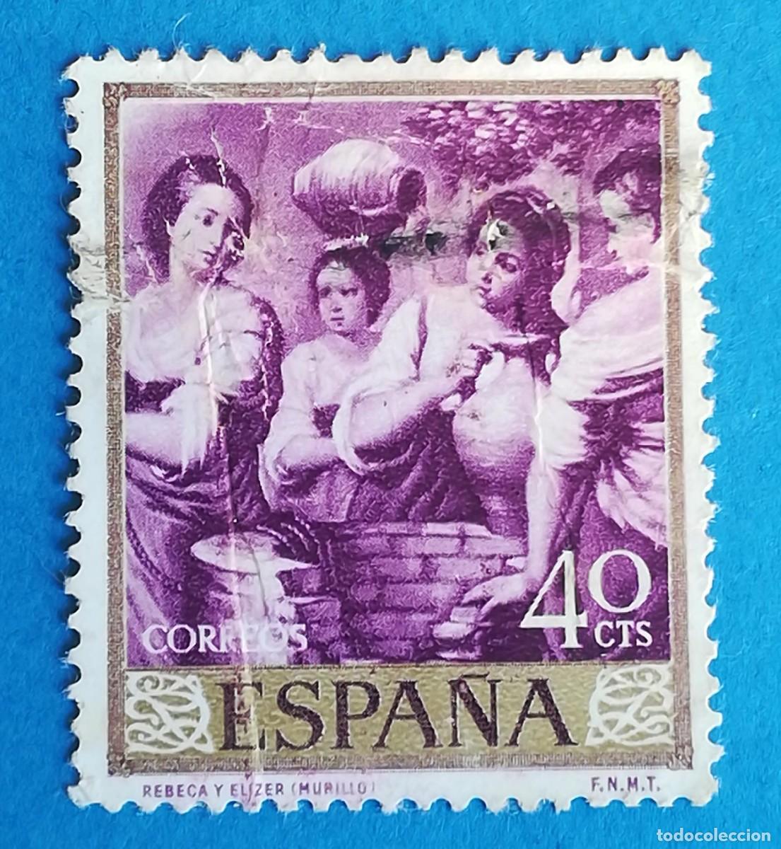 Sellos: Rebeca y Eliezer (Murillo). Edifil 1271. Usado. - Foto 1