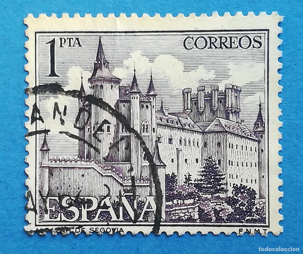 Sellos: Alc&aacute;zar de Segovia. Edifil 1546. Usado.