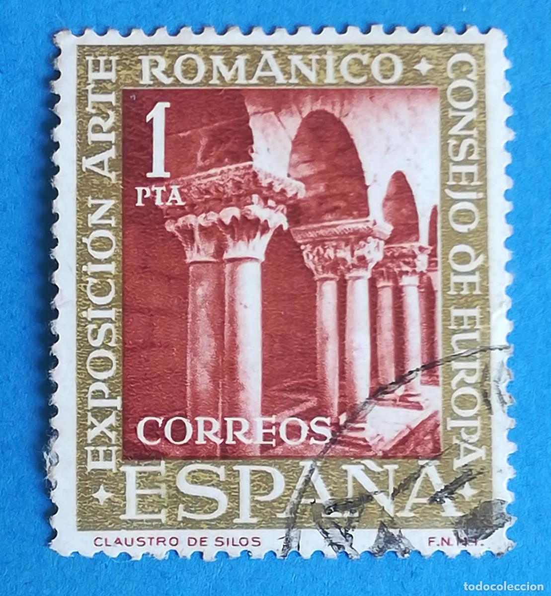 Sellos: Arte Rom&aacute;nico. Claustro de Silos. Edifil 1366. Usado.