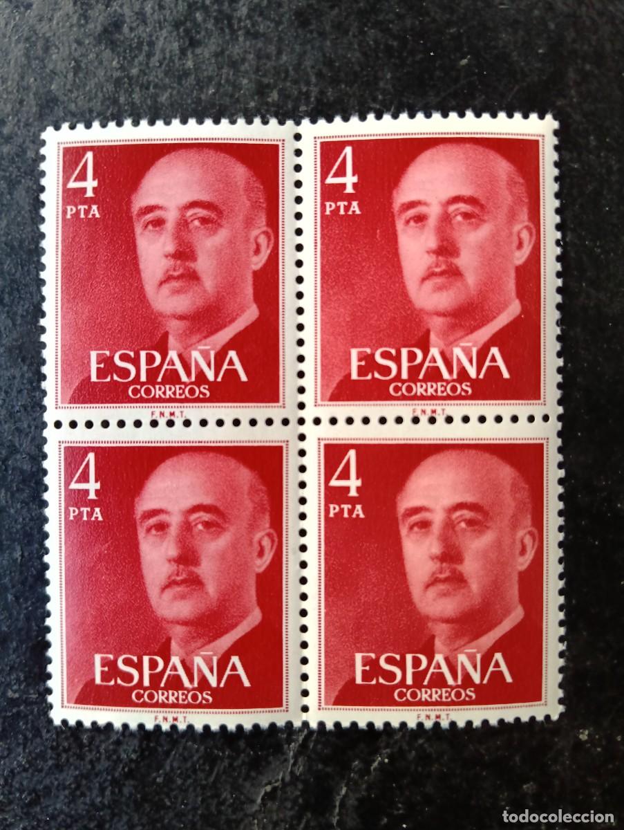 Sellos: Espa&ntilde;a 1975 - Edifil 2225 - General Franco. Nuevos. Bloque de 4
