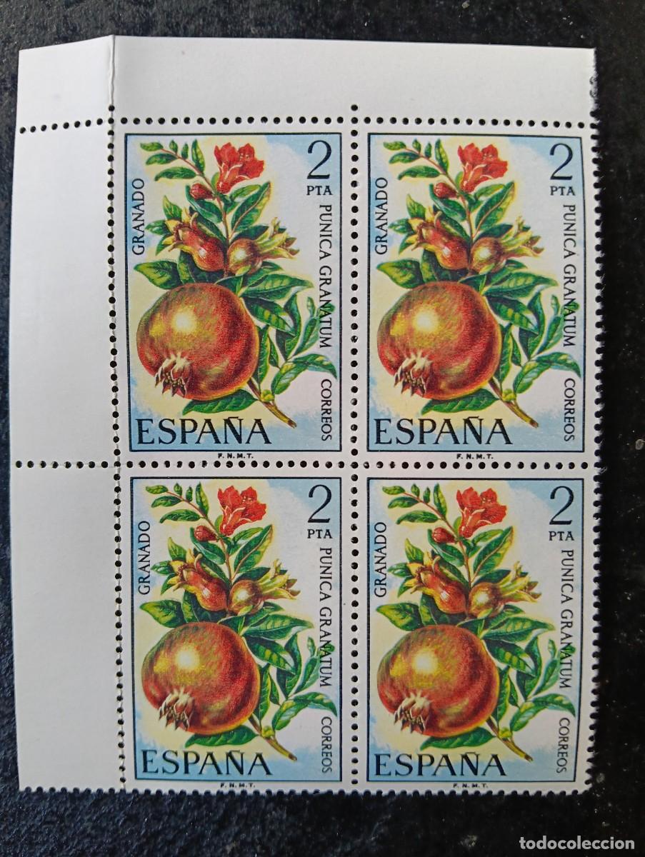 Sellos: Espa&ntilde;a 1975 - Edifil 2255 - Flora. Granado. Nuevos. Bloque de 4