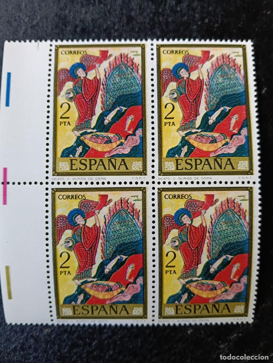 Sellos: Espa&ntilde;a 1975 - Edifil 2285 - C&oacute;dices. Burgo de Osma. Nuevos. Bloque de 4