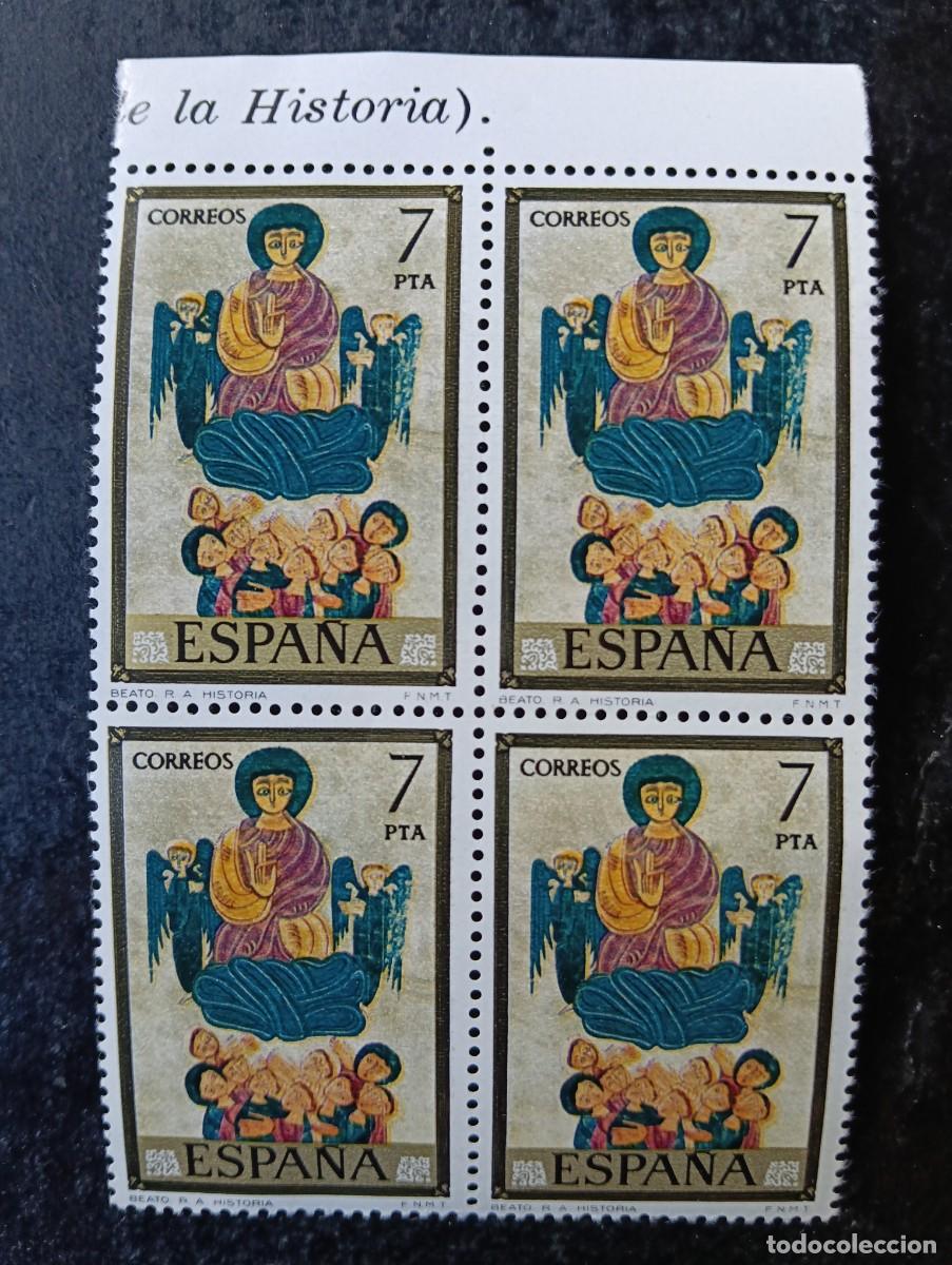 Sellos: Espa&ntilde;a 1975 - Edifil 2289 - C&oacute;dices. Real Academia de la Historia. Nuevos. Bloque de 4