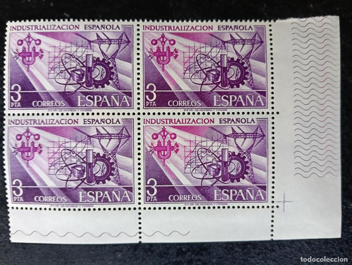 Sellos: Espa&ntilde;a 1975 - Edifil 2292 - Industrializaci&oacute;n espa&ntilde;ola. Nuevos. Bloque de 4