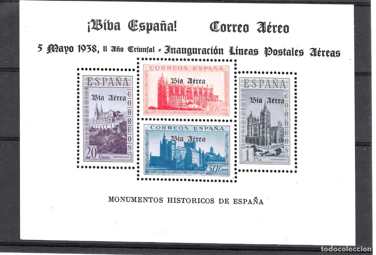 Sellos: Sellos de Espa&ntilde;a A&ntilde;o 1938 Monumentos Hist&oacute;ricos HB nueva** LUJO , con sobrecarga.