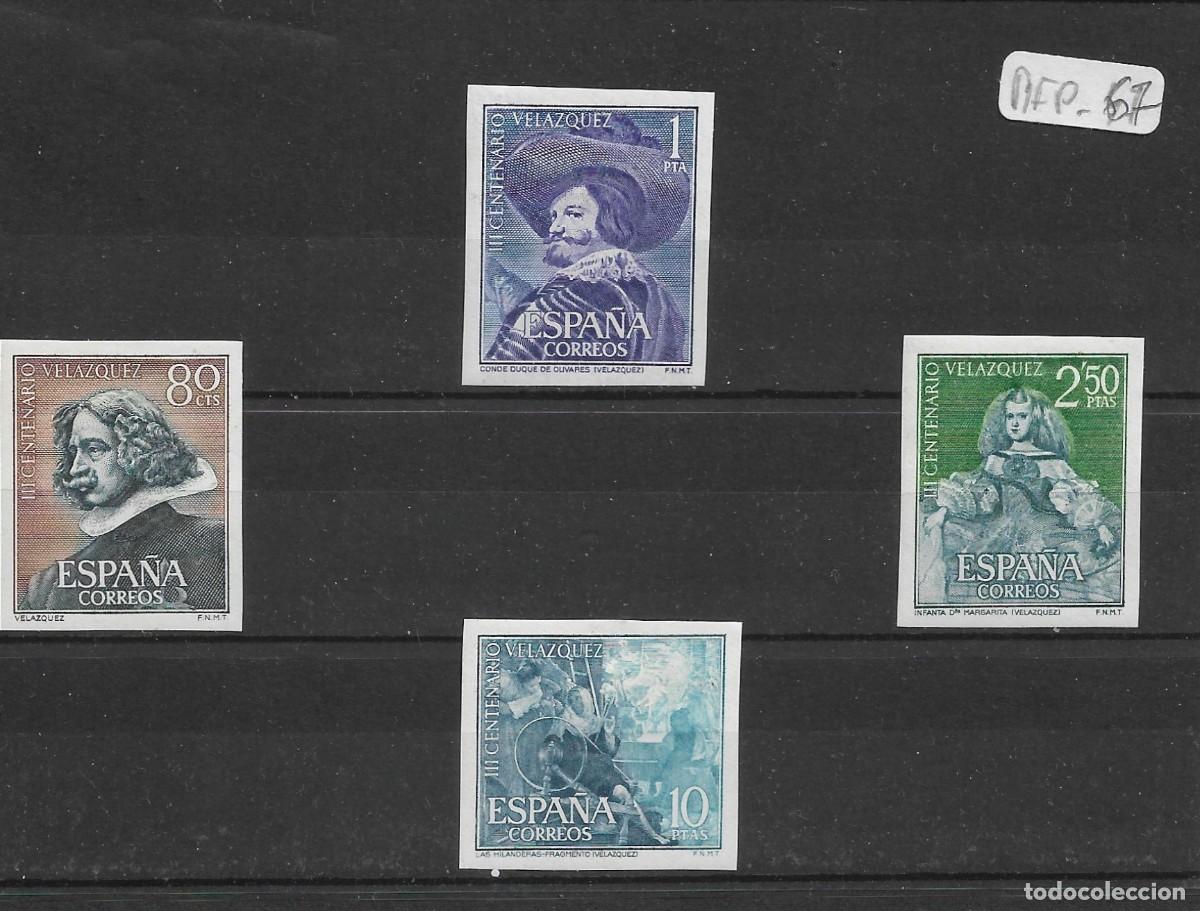 Sellos: Sellos de Espa&ntilde;a A&ntilde;o 1961 III Centenario muerte de Vel&aacute;zquez Sellos nuevos** de HB SH1344/47