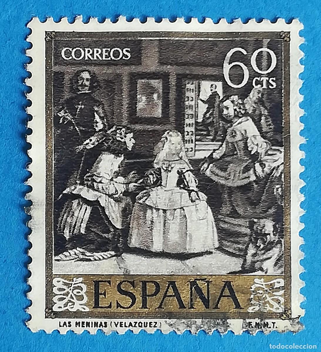 Sellos: Las Meninas (Vel&aacute;zquez). Edifil 1241. Usado.