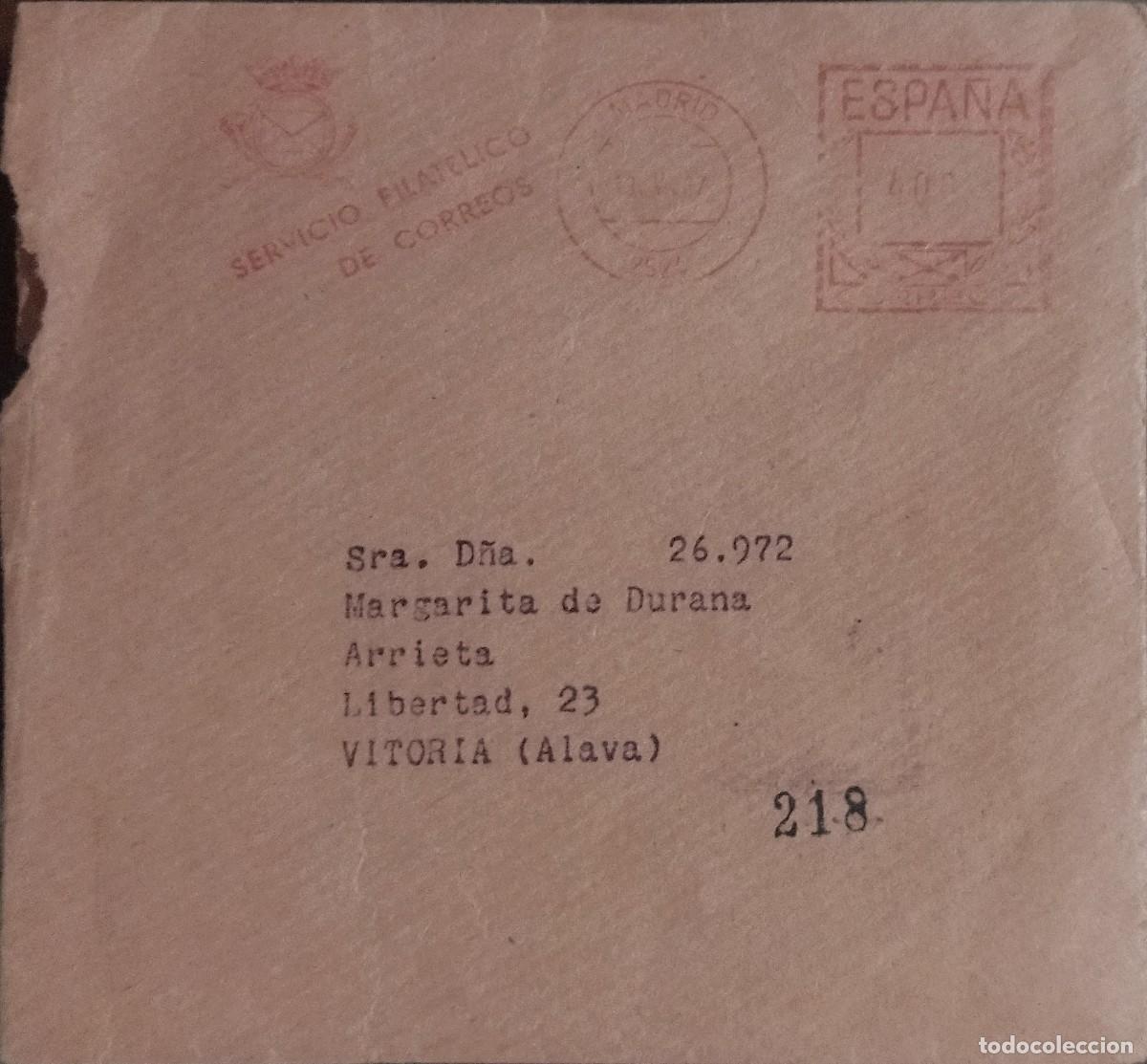 Selos: ESPA&Ntilde;A 1967. SOBRE DEL SERVICIO FILAT&Eacute;LICO - FRANQUEO MEC&Aacute;NICO..
