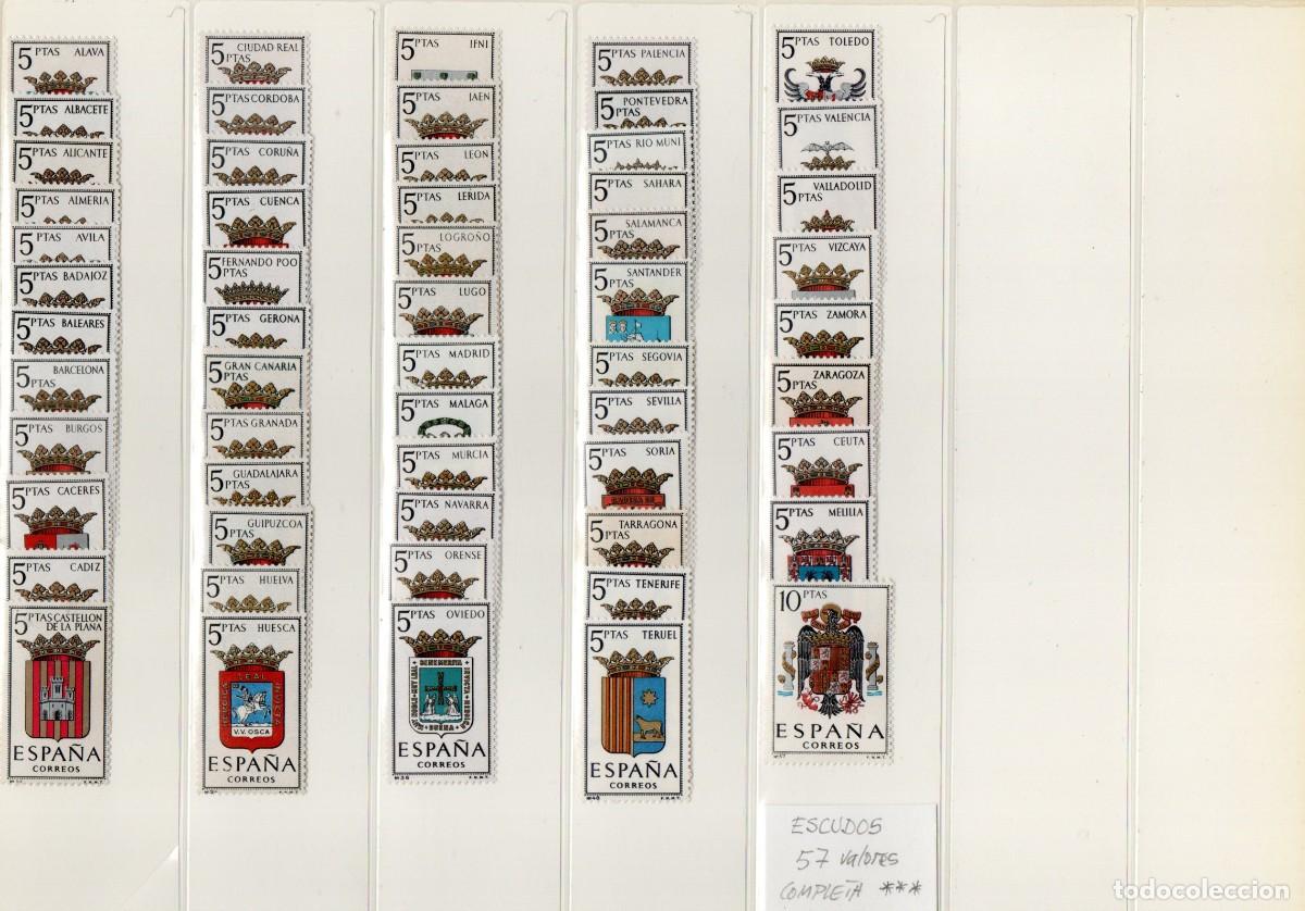 Sellos: ESPA&Ntilde;A. ESCUDOS DE CAPITALES DE PROVINCIA.
