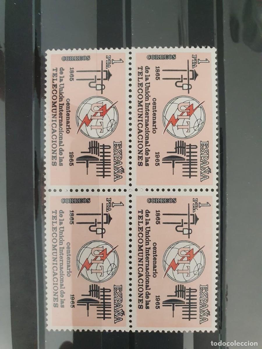 Sellos: EDIFIL 1670 ** BLOQUE DE 4 ESPA&Ntilde;A 1965 - Foto 1