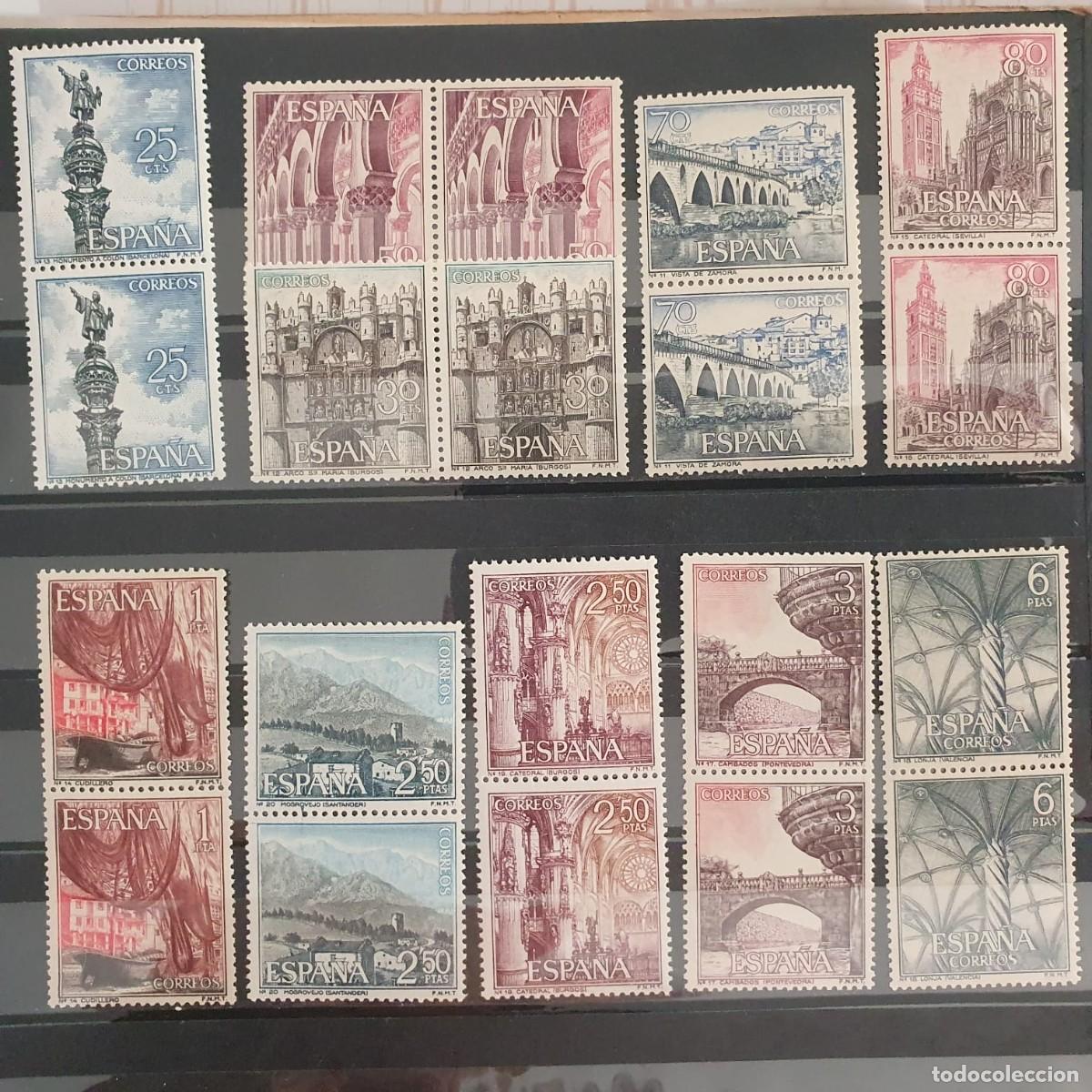Sellos: SERIE COMPLETA EDIFIL 1643** a 1652 ** TURISMO ESPA&Ntilde;A 1965 EN PAREJAS