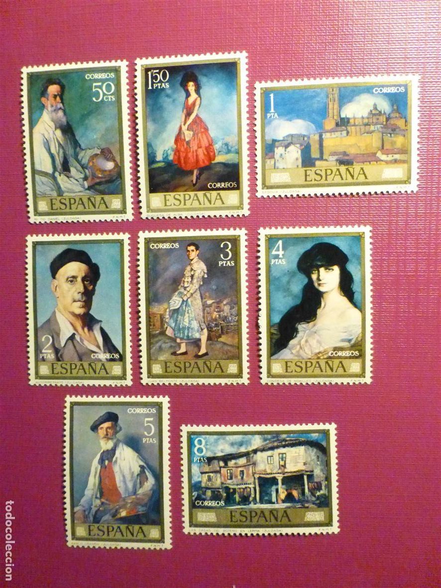 Sellos: Sellos - Serie Completa - Ignacio de Zuloaga - Edifil 2019 al 1826 - A&ntilde;o 19671 - Nuevos