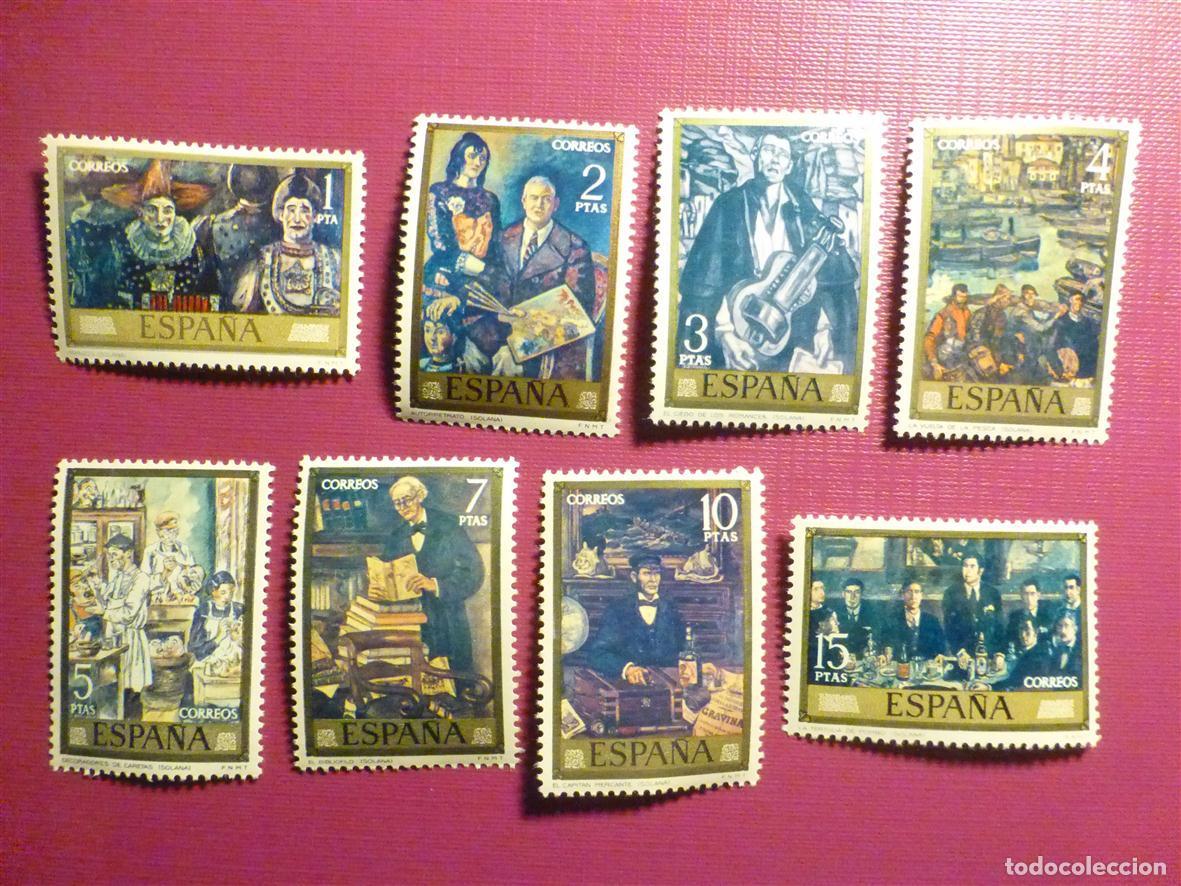 Sellos: Sello Estado Espa&ntilde;ol - Edifil 2077 al 2084 - Serie Completa 8 valores - Solana - A&ntilde;o 1972