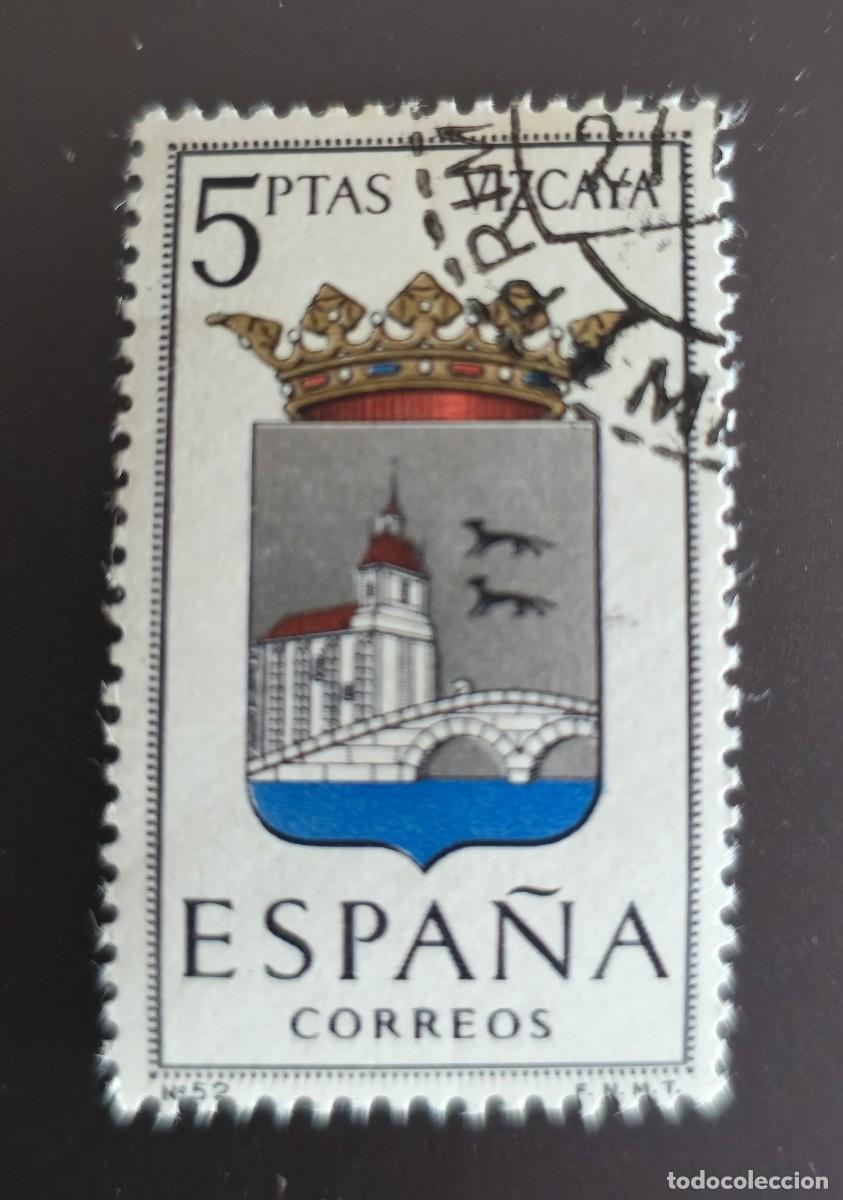 Sellos: sello de Espa&ntilde;a 1966 - Escudo Vizcaya