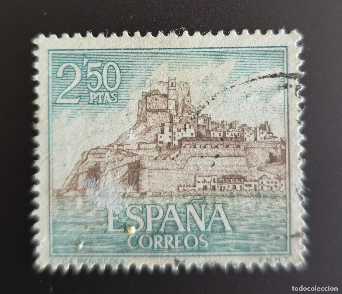 Sellos: sello de Espa&ntilde;a 1967 - Castillo de Pe&ntilde;&iacute;scola - Foto 1