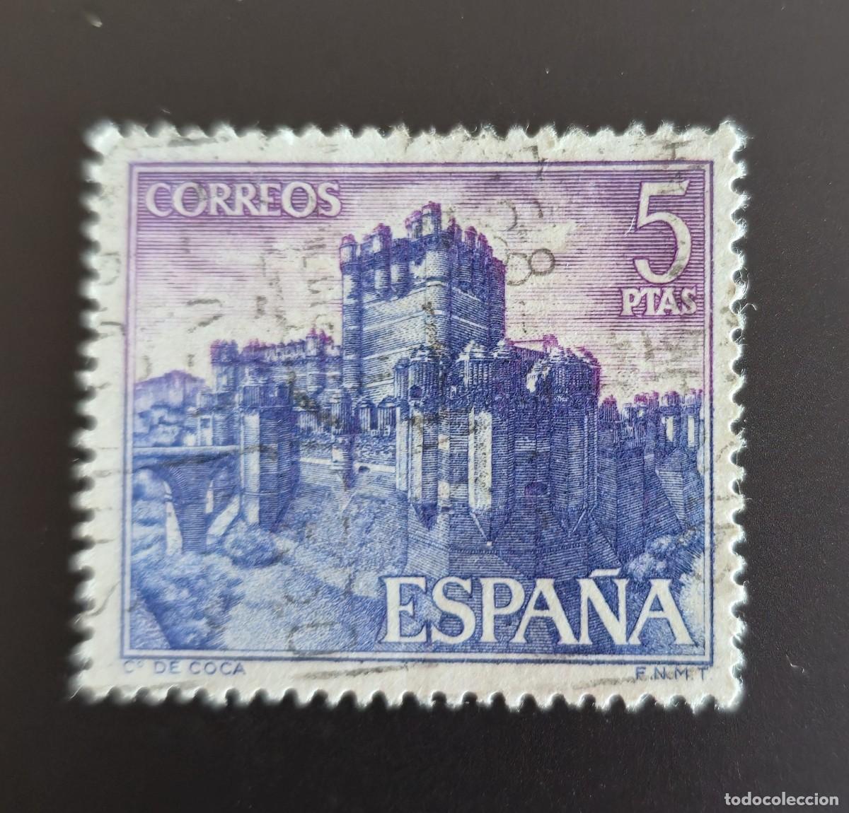 Sellos: sello de Espa&ntilde;a 1967 - Castillo de Coca - Foto 1