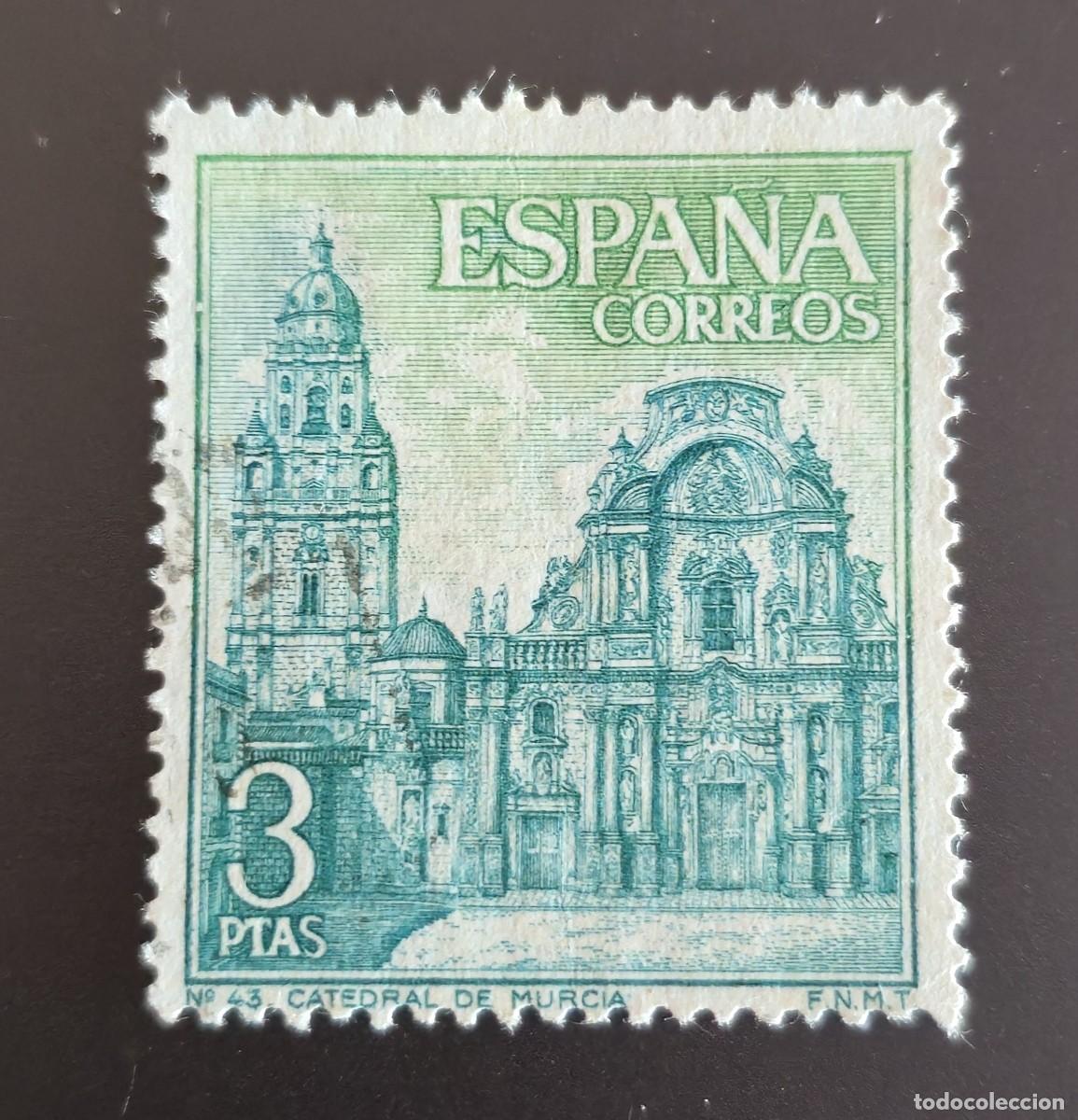 Sellos: sello de Espa&ntilde;a 1969 - Catedral de Santa Mar&iacute;a en Murcia.