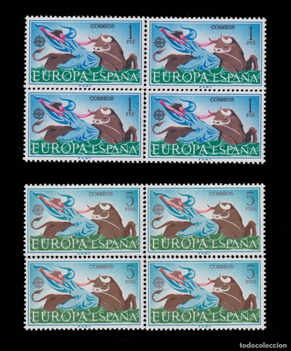 Sellos: Edifil 1747-1748 nuevos sin charnela MNH ** 1966 Europa-CEPT 2 bloques de 4