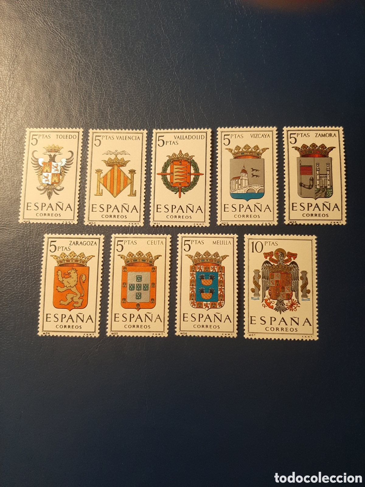Sellos: Edifil 1696/1704. Escudos Provincias Espa&ntilde;olas. A&ntilde;o 1966.