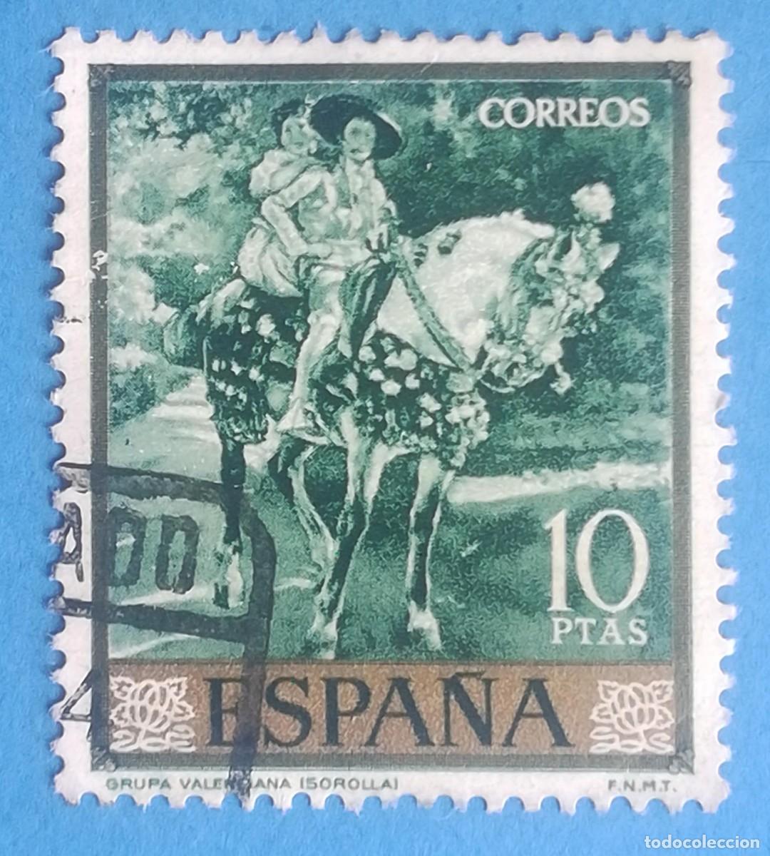 Sellos: Grupa valenciana (Joaqu&iacute;n Sorolla). Edifil 1575. Usado.