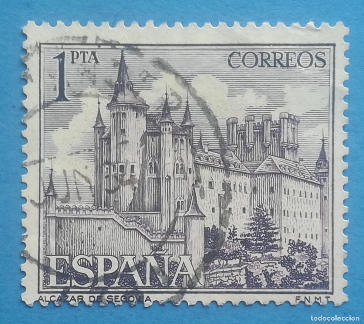 Sellos: Alc&aacute;zar de Segovia. Edifil 1546. Usado.