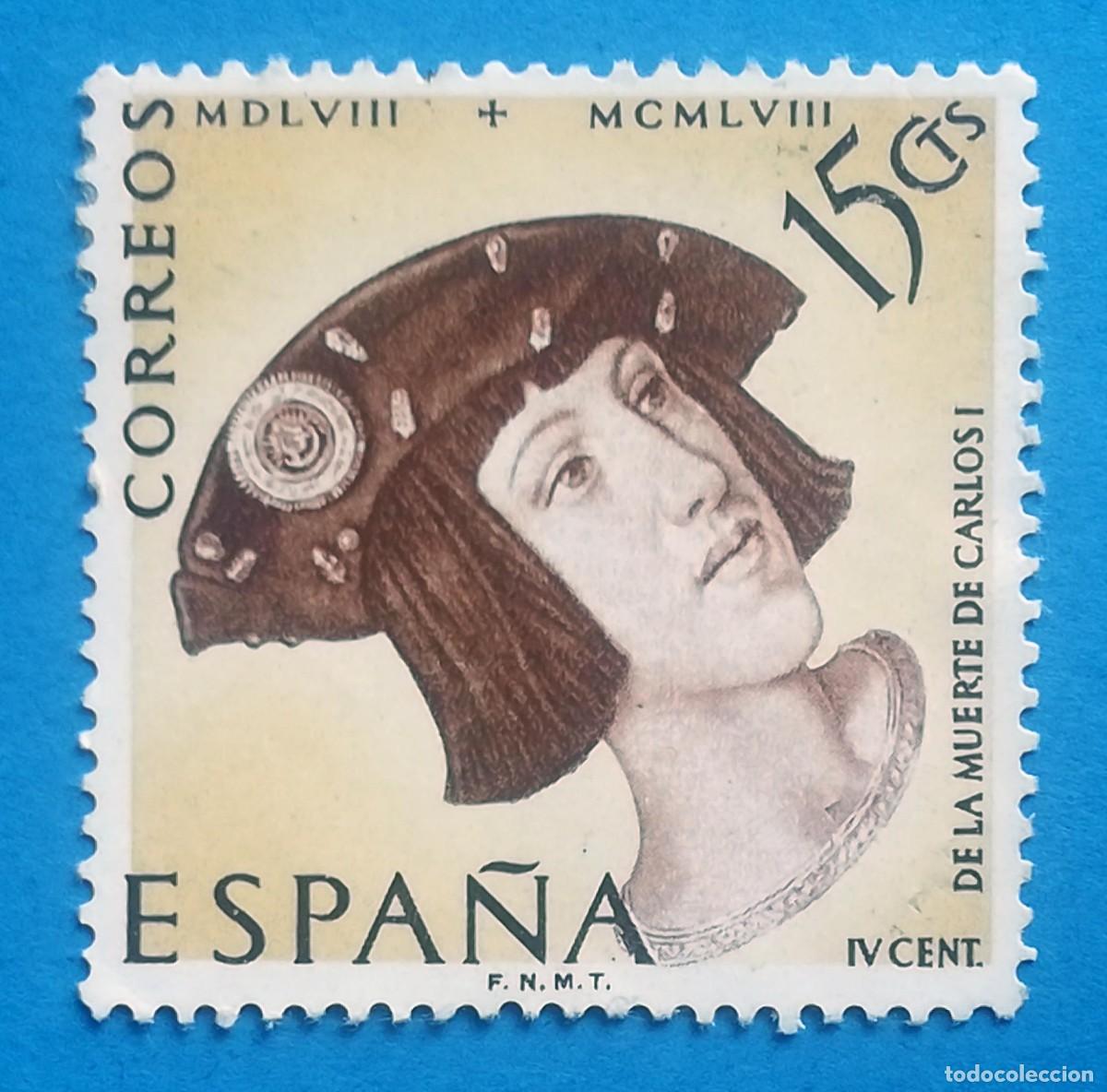 Sellos: IV Centenario de la muerte de Carlos I. Edifil 1224.