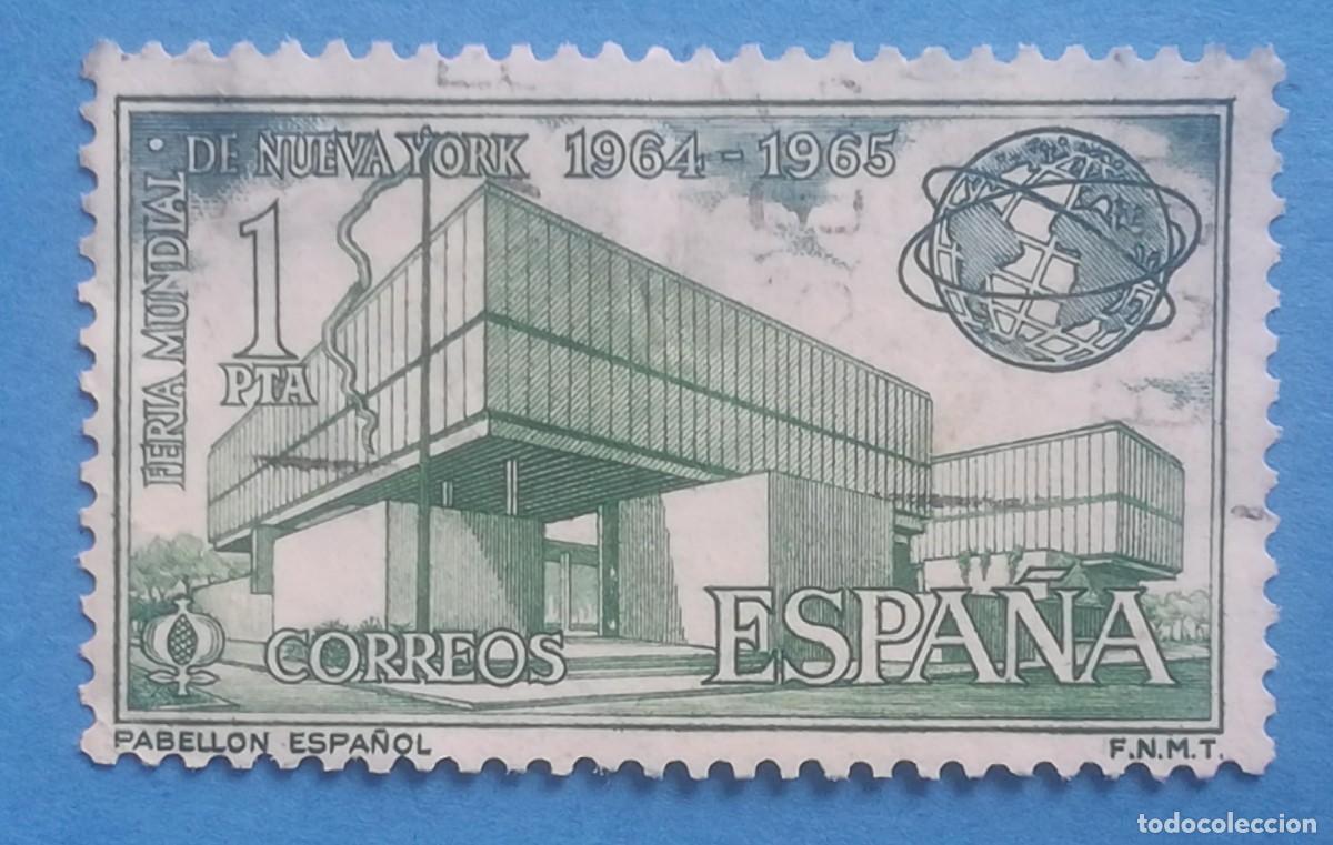 Sellos: Pabell&oacute;n Espa&ntilde;ol en la Feria Mundial de Nueva York (1964-1965). Edifil 1590. Usado.