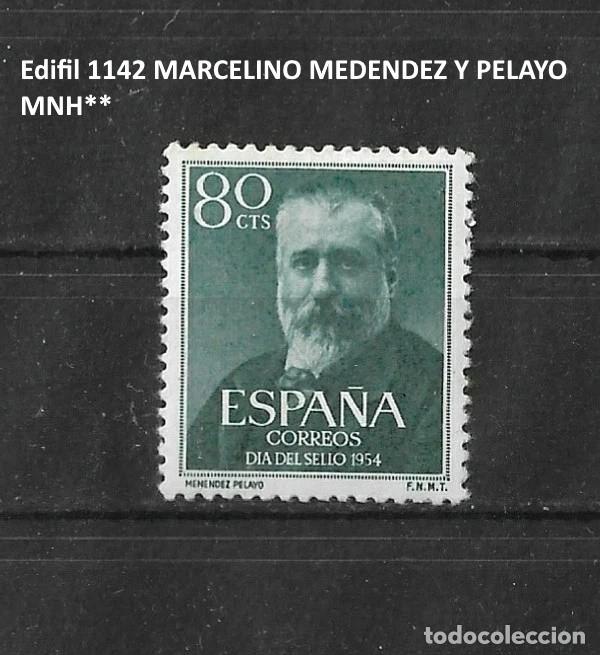 Sellos: Edifil 1142 MARCELINO MEDENDEZ Y PELAYO , MNH**