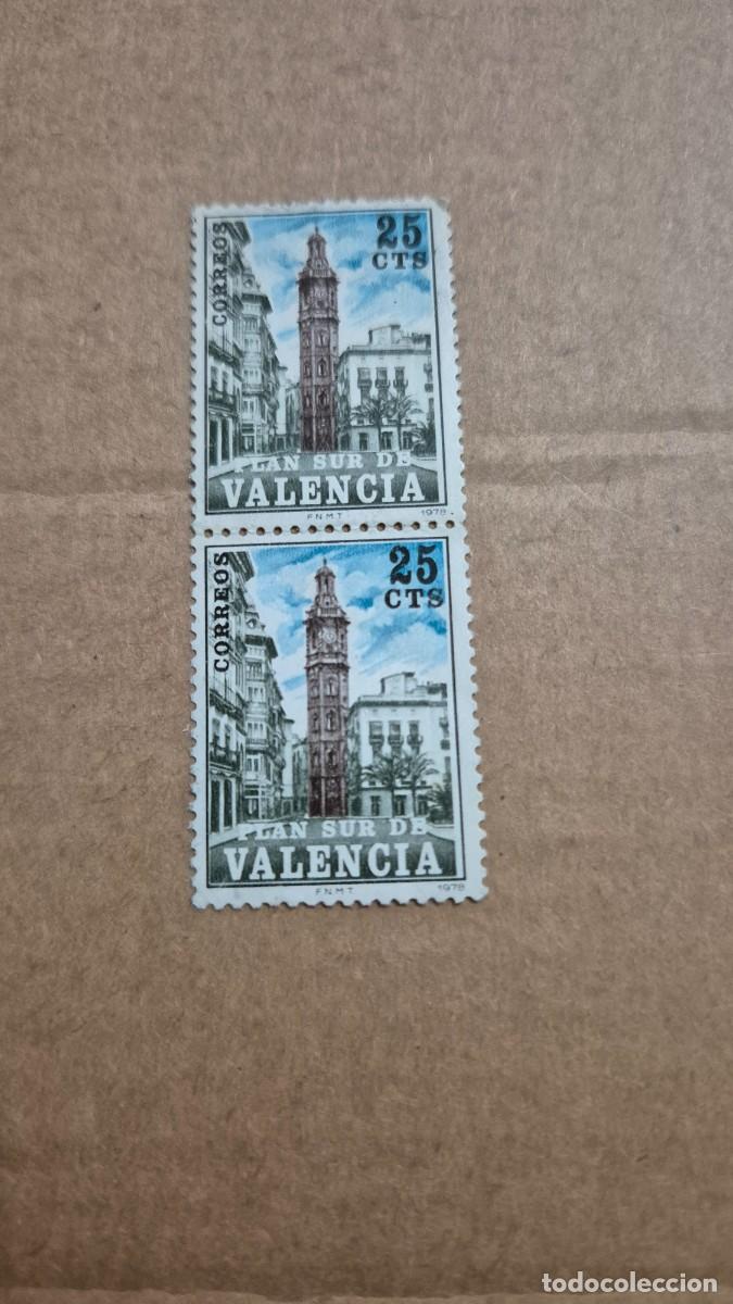 Sellos: LOTE SELLOS ESPA&Ntilde;A 2 SELLOS PLAN SUR DE VALENCIA