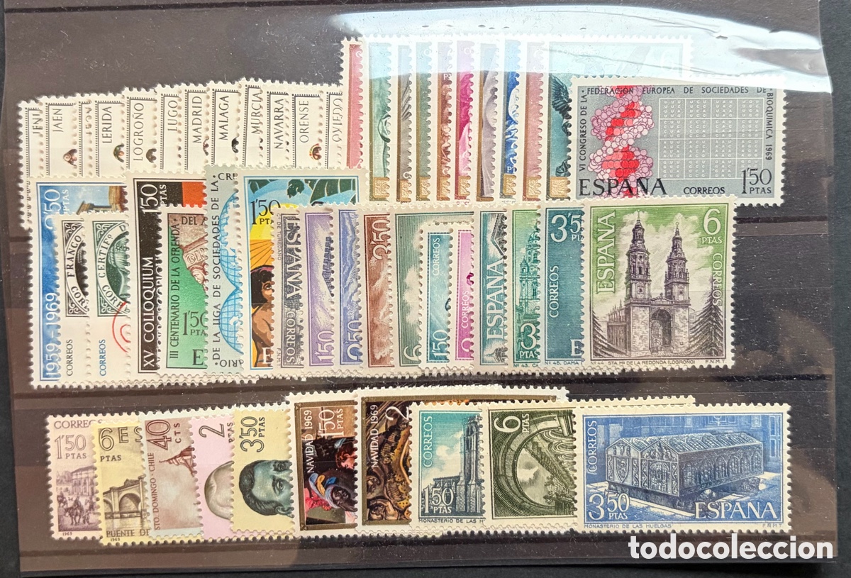 Sellos: Sellos Espa&ntilde;a a&ntilde;o completo 1968