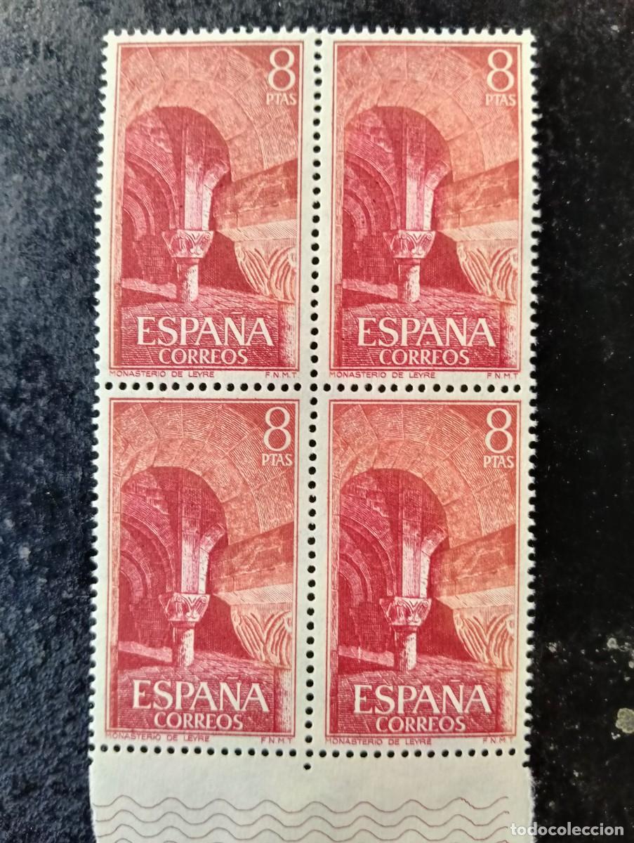 Sellos: Espa&ntilde;a 1974 - Edifil 2230 - Monasterio de Leyre. Capiteles. Nuevos. Bloque de 4