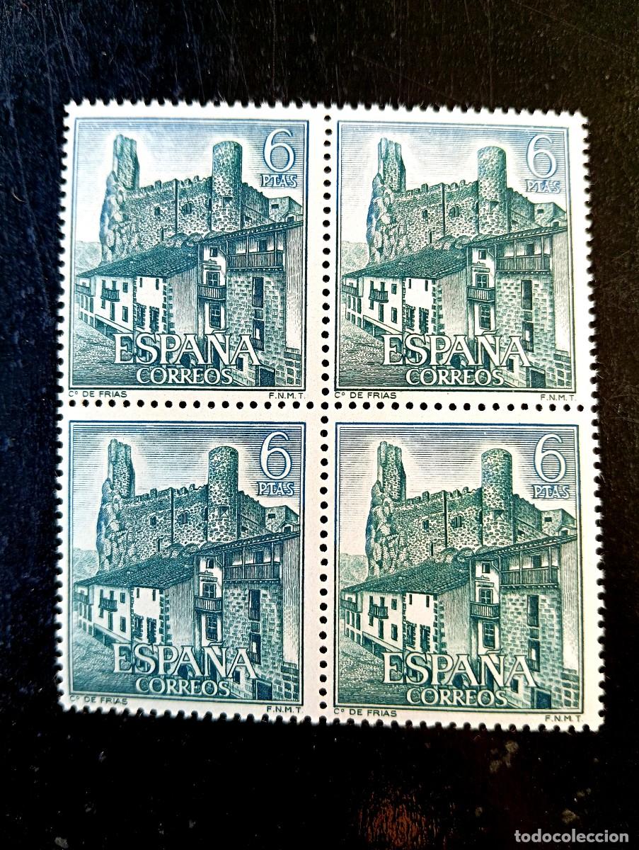 Sellos: Espa&ntilde;a 1968 - Edifil 1884 - Castillos de Espa&ntilde;a. Fr&iacute;as. (Burgos) - Bloque de 4