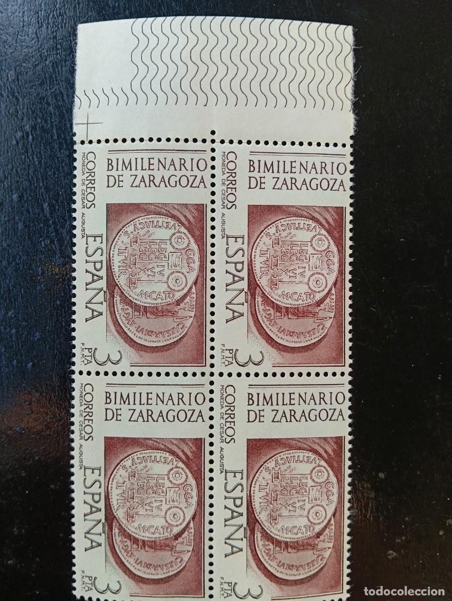 Sellos: Espa&ntilde;a 1976 - Edifil 2319 - bimilenario de zaragoza - Nuevos. Bloque de 4
