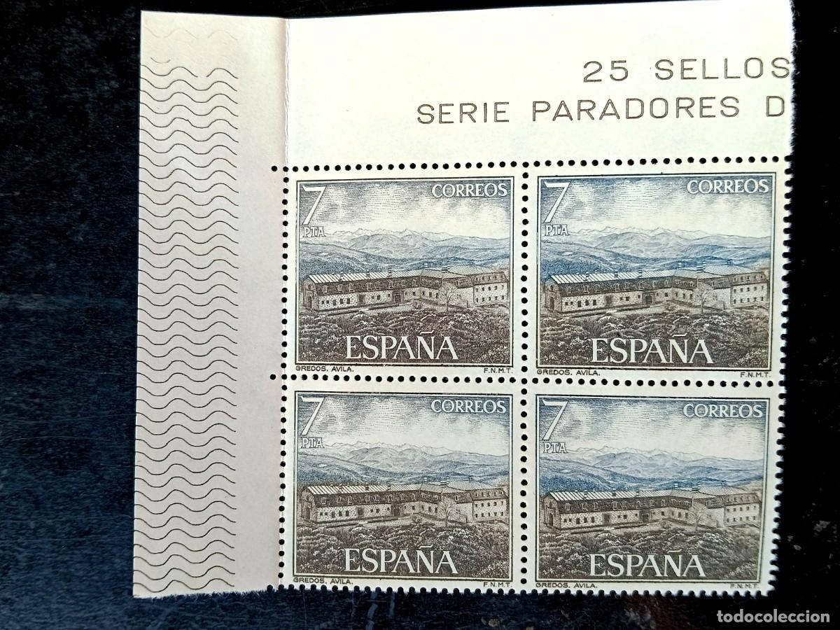 Sellos: Espa&ntilde;a 1976 - Edifil 2338 - Paradores Nacionales. Gredos (&Aacute;vila). Nuevos. Bloque de 4