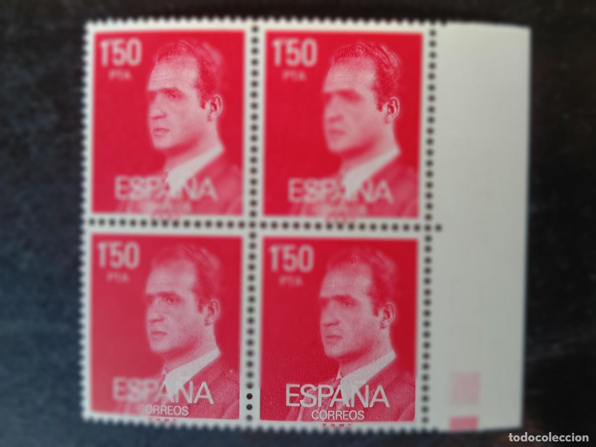 Sellos: Espa&ntilde;a 1976 - Edifil 2344 - Juan Carlos I. Efigie del Rey. Nuevos. Bloque de 4