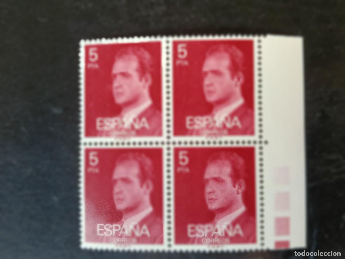 Sellos: Espa&ntilde;a 1976 - Edifil 2347 - Juan Carlos I. Efigie del Rey. Nuevos. Bloque de 4