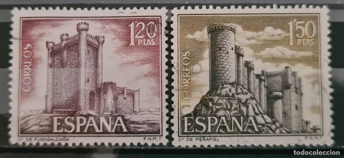 Sellos: Serie de sellos usados de Espa&ntilde;a 1968: castillos de Espa&ntilde;a (III)