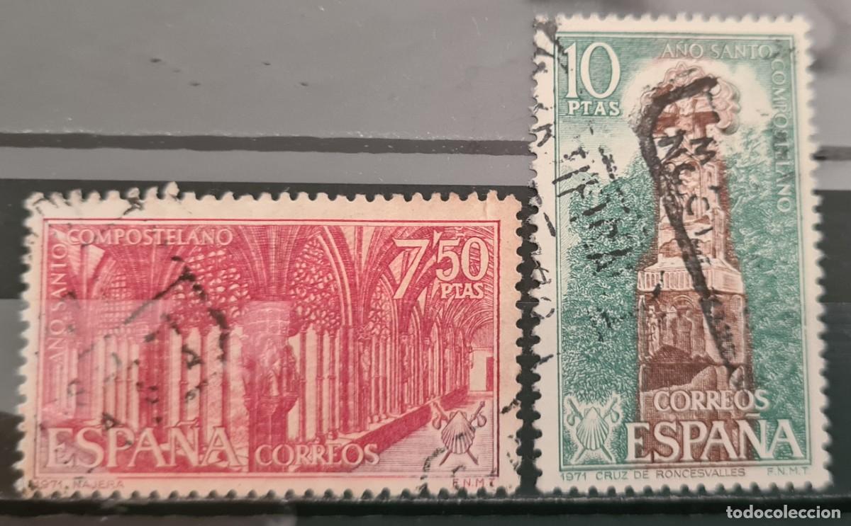 Sellos: Serie de sellos usados de Espa&ntilde;a 1971: A&ntilde;o Santo Compostelano (II)