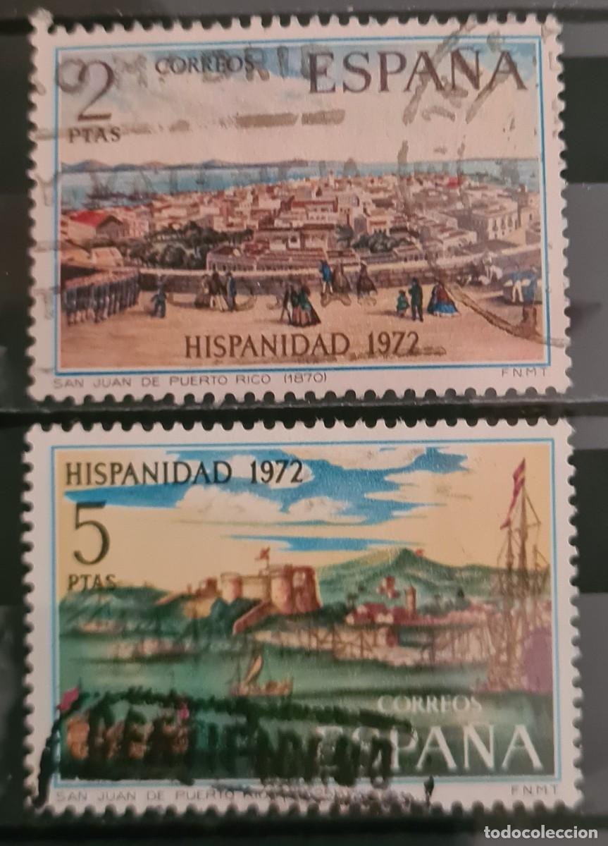 Sellos: Serie de sellos usados de Espa&ntilde;a 1972: 450 aniversario de Puerto Rico