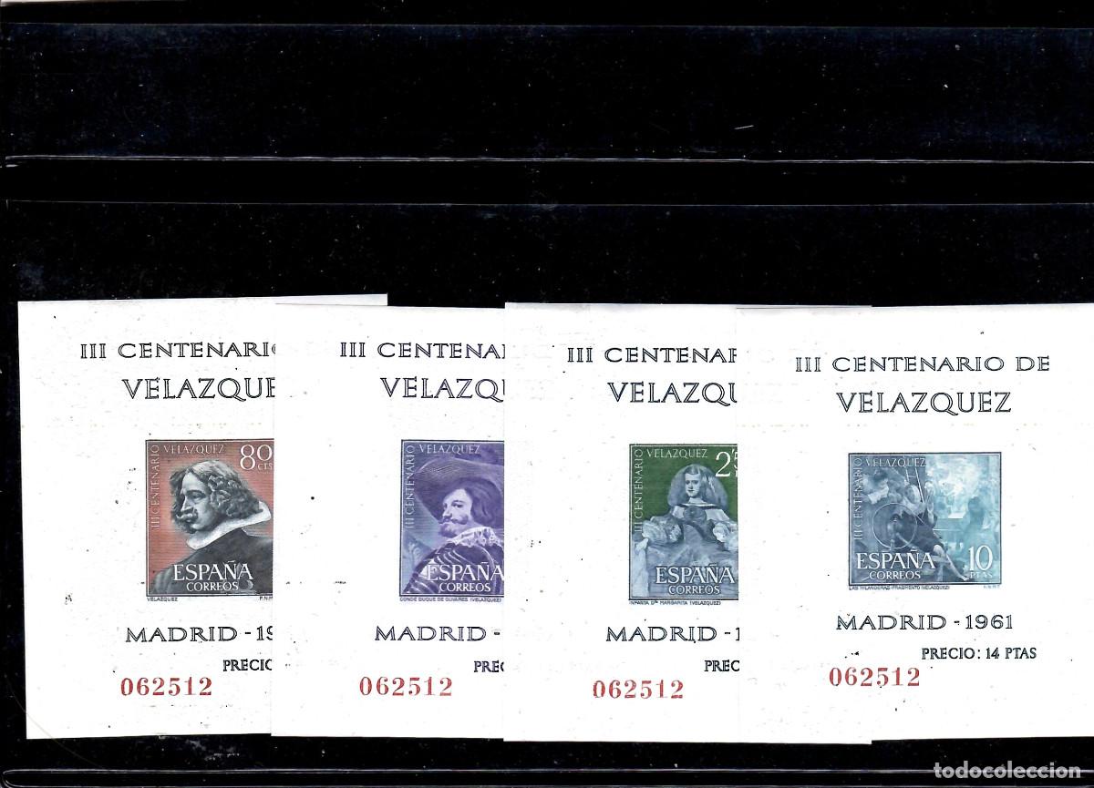 Sellos: 2 JUEGOS CORRELATIVOS DE LAS HB VELAZQUEZ 1961
