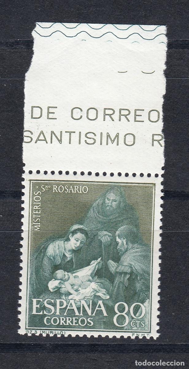 Sellos: 1962 EDIFIL 1465** NUEVO SIN CHARNELA Y BH. SANTO ROSARIO